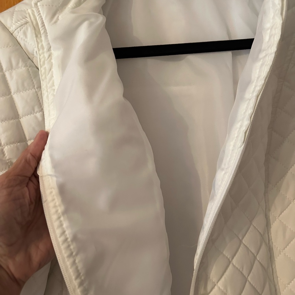 Kim Rogers White Quilted Lightweight Puffer Jacket - Picture 3 of 4